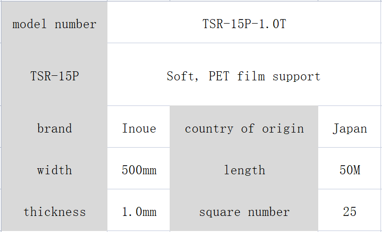 Inoue TSR-15P foam